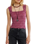 Love Letter Cami Top in Beet Red