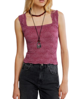 Love Letter Cami Top in Beet Red