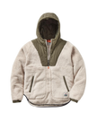 Beaumont 1/2 Zip Sherpa Fleece Jacket in Vintage White