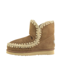 The Mou Womens Eskimo 18 Boots in Cognac & Antique Gold Buckle