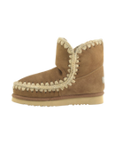 The Mou Womens Eskimo 18 Boots in Cognac & Antique Gold Buckle