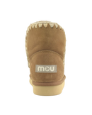 The Mou Womens Eskimo 18 Boots in Cognac & Antique Gold Buckle