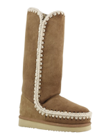 The Mou Womens Eskimo 40 Boots in Cognac & Antique Gold Buckle