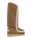 The Mou Womens Eskimo 40 Boots in Cognac & Antique Gold Buckle