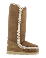 The Mou Womens Eskimo 40 Boots in Cognac & Antique Gold Buckle