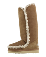 The Mou Womens Eskimo 40 Boots in Cognac & Antique Gold Buckle