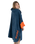 The Dryrobe Full-Zip Organic Towel Robe in Deep Sea Blue