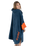 The Dryrobe Full-Zip Organic Towel Robe in Deep Sea Blue