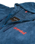The Dryrobe Full-Zip Organic Towel Robe in Deep Sea Blue