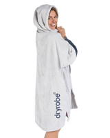 The Dryrobe Full-Zip Organic Towel Robe in Nimbus Cloud