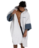 The Dryrobe Full-Zip Organic Towel Robe in Nimbus Cloud
