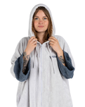 The Dryrobe Full-Zip Organic Towel Robe in Nimbus Cloud