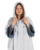 The Dryrobe Full-Zip Organic Towel Robe in Nimbus Cloud