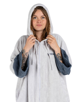 The Dryrobe Full-Zip Organic Towel Robe in Nimbus Cloud