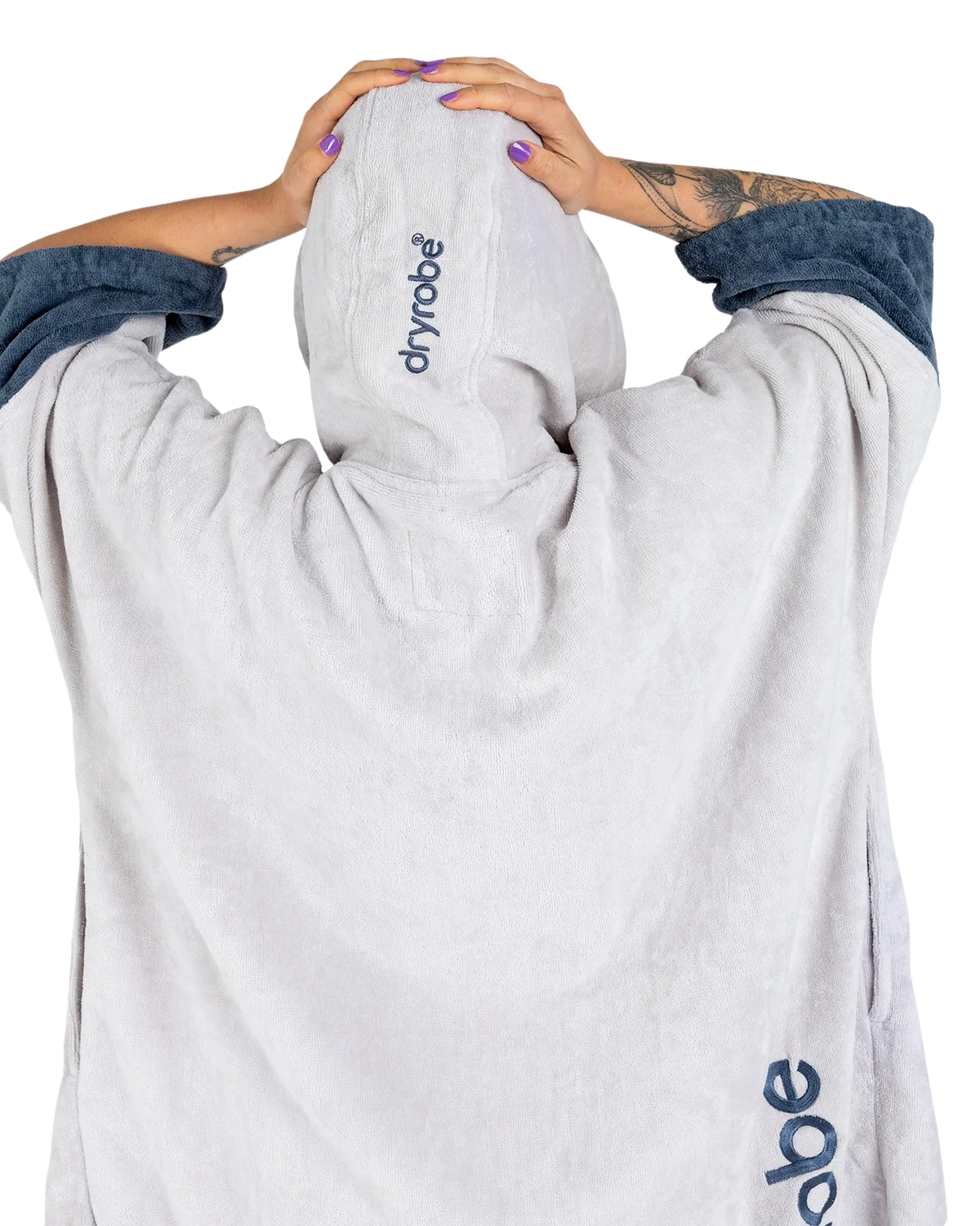 The Dryrobe Full-Zip Organic Towel Robe in Nimbus Cloud