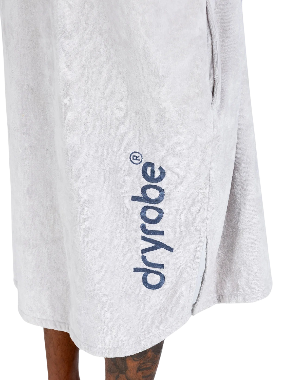 The Dryrobe Full-Zip Organic Towel Robe in Nimbus Cloud
