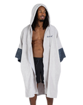 The Dryrobe Full-Zip Organic Towel Robe in Nimbus Cloud