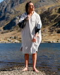 The Dryrobe Full-Zip Organic Towel Robe in Nimbus Cloud