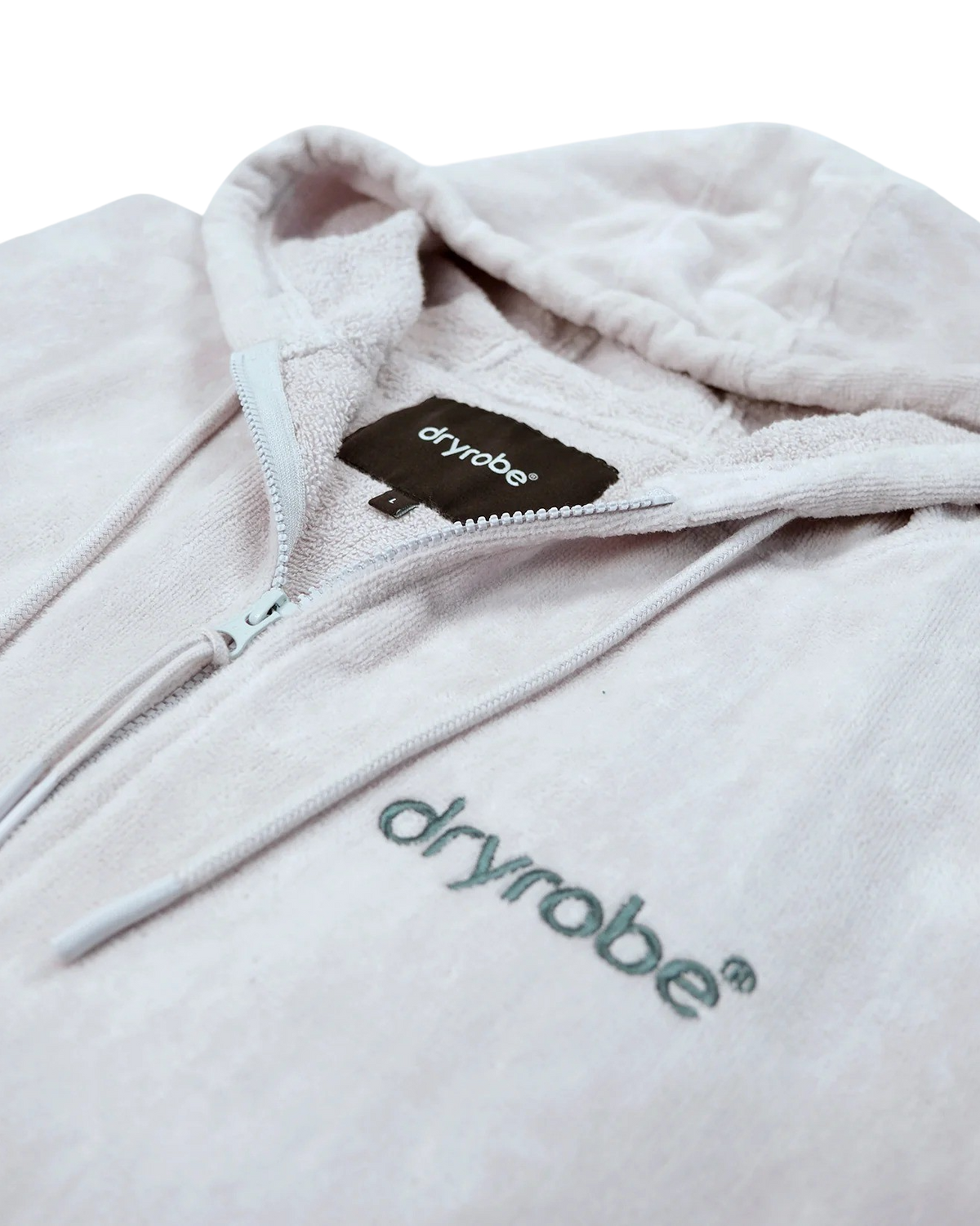 The Dryrobe Full-Zip Organic Towel Robe in Nimbus Cloud
