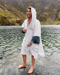 The Dryrobe Full-Zip Organic Towel Robe in Nimbus Cloud