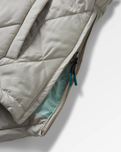 The Passenger Womens Ocean Insulated 1/2 Zip Jacket in Pebble Grey