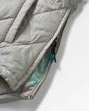 The Passenger Womens Ocean Insulated 1/2 Zip Jacket in Pebble Grey