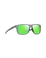 The Maui Jim Lehopulu Polarised Sunglasses in Matte Transparent Grey & MAUIGreen®