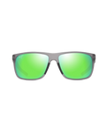 The Maui Jim Lehopulu Polarised Sunglasses in Matte Transparent Grey & MAUIGreen®