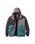 The Passenger Mens Woodland Full Zip Hooded Polar Fleece Jacket in Faded Black & Deep Ocean