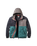 The Passenger Mens Woodland Full Zip Hooded Polar Fleece Jacket in Faded Black & Deep Ocean