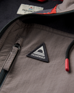The Passenger Mens Woodland Full Zip Hooded Polar Fleece Jacket in Faded Black & Deep Ocean