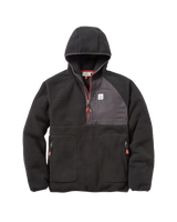 Ventura 1/2 Zip Sherpa Fleece Jacket in Black