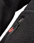 Ventura 1/2 Zip Sherpa Fleece Jacket in Black