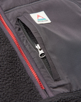 Ventura 1/2 Zip Sherpa Fleece Jacket in Black