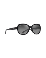 The Maui Jim Hiluhilu Polarised Sunglasses in Shiny Black & Neutral Grey