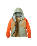 The Passenger Womens Alexander Full Zip Polartec Fleece Jacket in Biscuit