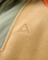 The Passenger Womens Alexander Full Zip Polartec Fleece Jacket in Biscuit