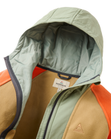 The Passenger Womens Alexander Full Zip Polartec Fleece Jacket in Biscuit