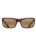 The Maui Jim Peahi Polarised Wrap Sunglasses in Tortoise & HCL Bronze