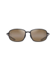 The Maui Jim Ho'okipa R Lite Polarised Sunglasses in Matte Black & HCL Bronze