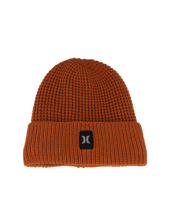 The Hurley Mens Sandbar Beanie in Burnt Orange