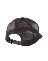 The Hurley Mens Beach Break Trucker Cap in Olive Canvas
