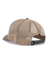 The Hurley Mens High Icon Trucker Cap in Faded Olive