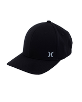 The Hurley Mens Micro Icon Flex Cap in Black