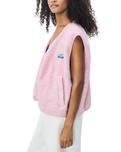 The American Vintage Womens Hoktown Gilet in Melange Sugared Almond