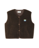 Hoktown Gilet in Marronnier Chine