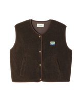 Hoktown Gilet in Marronnier Chine