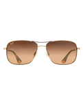 The Maui Jim Wiki Wiki Polarised Aviator Sunglasses in Gold & HCL Bronze