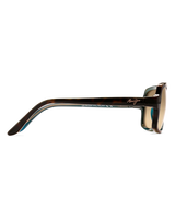 The Maui Jim Cloud Break Polarised Fashion Sunglasses in Tortoise with Peacock Blue & HCL Bronze | Available at Anns Cottage