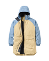 The Passenger Womens Serein Waterproof Parka Jacket in Faded Denim & Desert